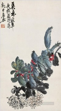 Wu Changshuo Changshi Painting - Wu cangshuo for ever old China ink